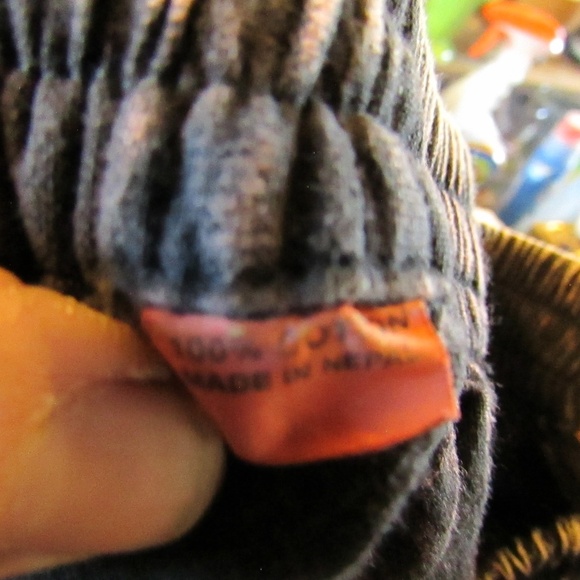 boho, hippie, or festival fashion stonewashed harem-style trousers - Picture 5 of 5